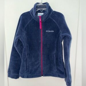 Columbia full zip fleece jacket girl's sz S NWOT